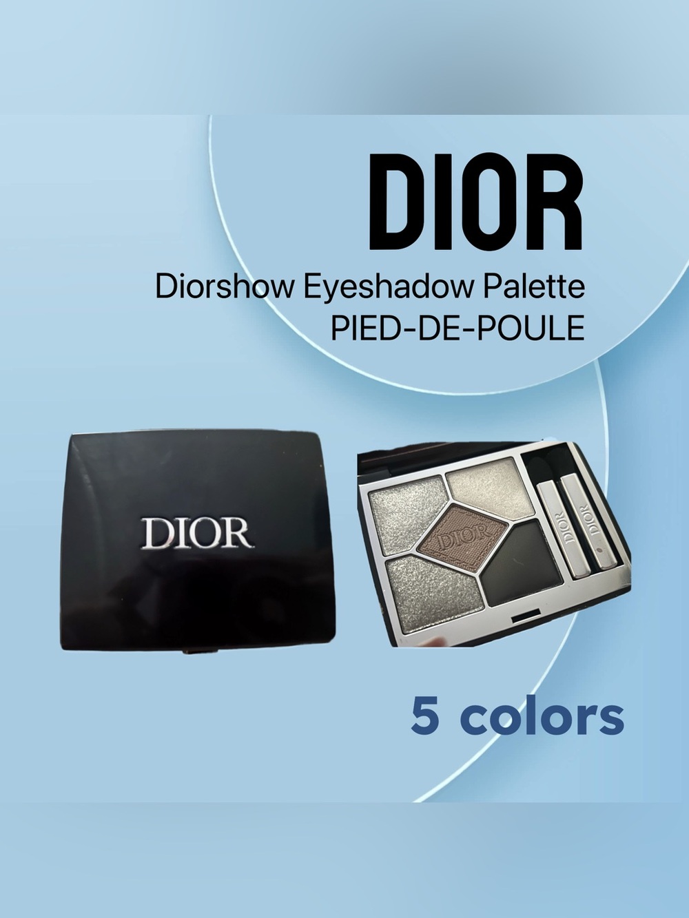🇫🇷🆕NWOB DIOR |FULL| Iconic Pied-de-poule Diorshow 5 shades Eyeshadow Palette*